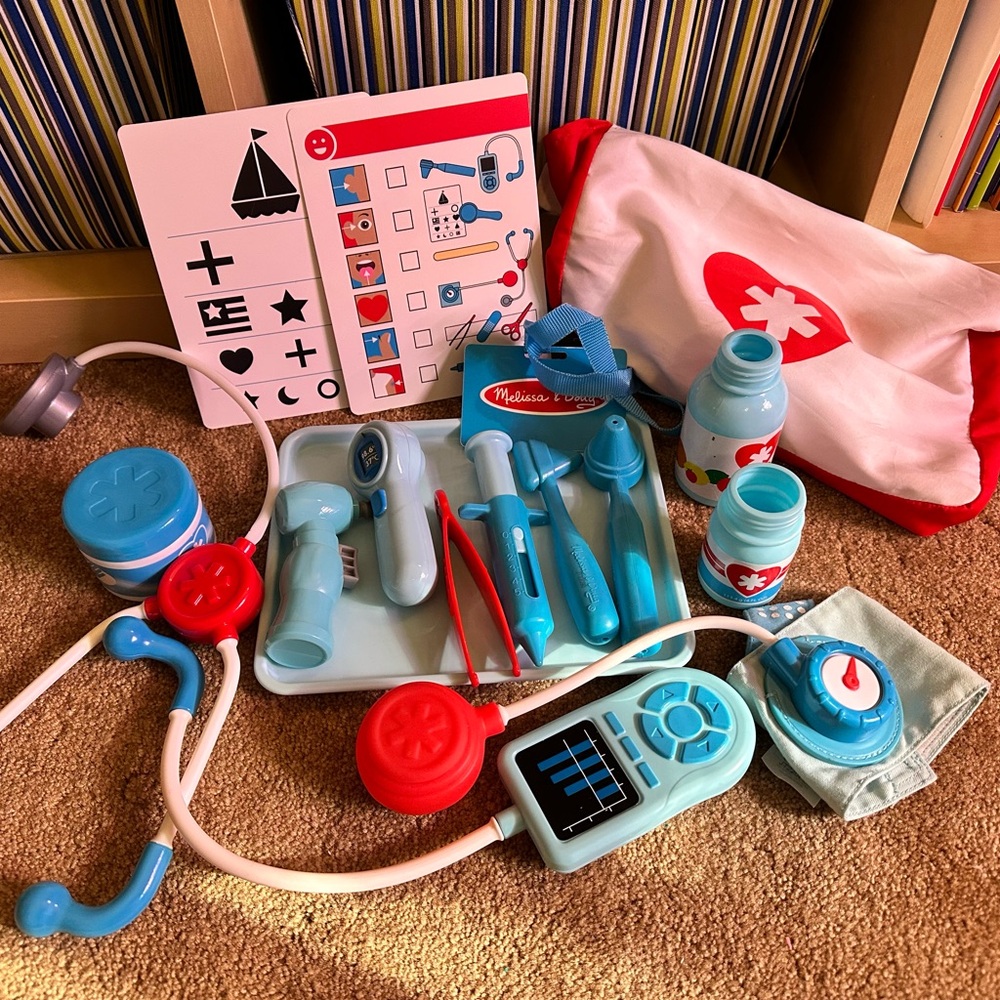 Melissa & Doug Medical Play Set - Blue and Red